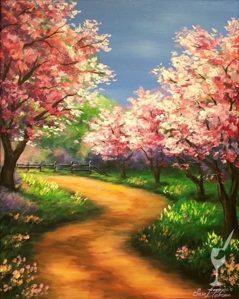 How to Paint Springtime Pathway