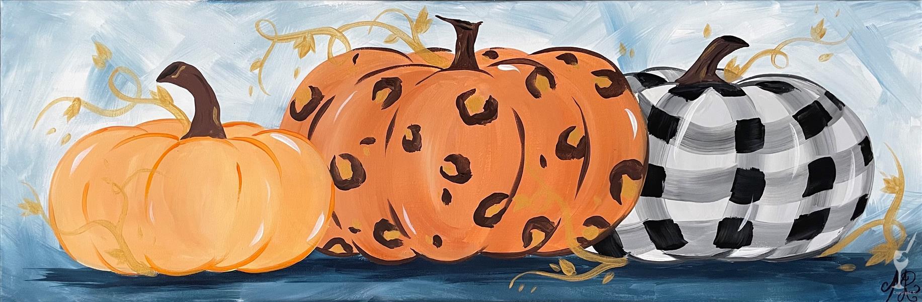 How to Paint Chic Rustic Pumpkins