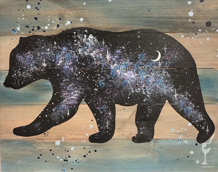 Galaxy Bear | Canvas or Wood