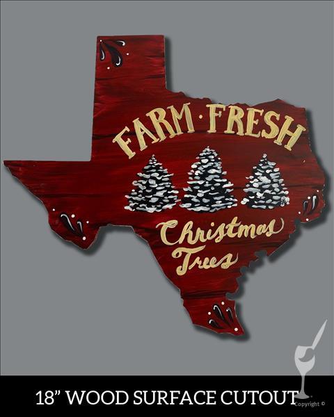 Farm Fresh TX Christmas Trees Cutout