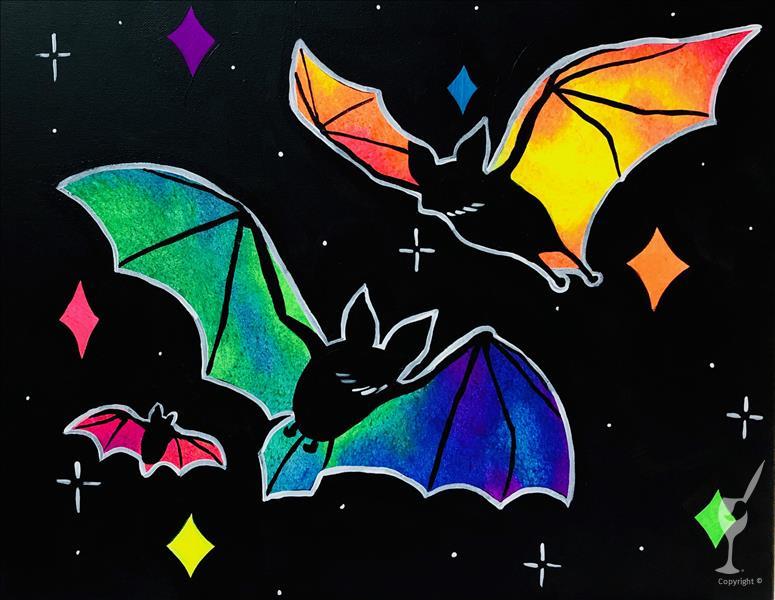 BLACKLIGHT PARTY! Glowing Bats