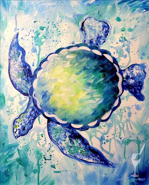 Splashing Turtle - 2X Paint Points!