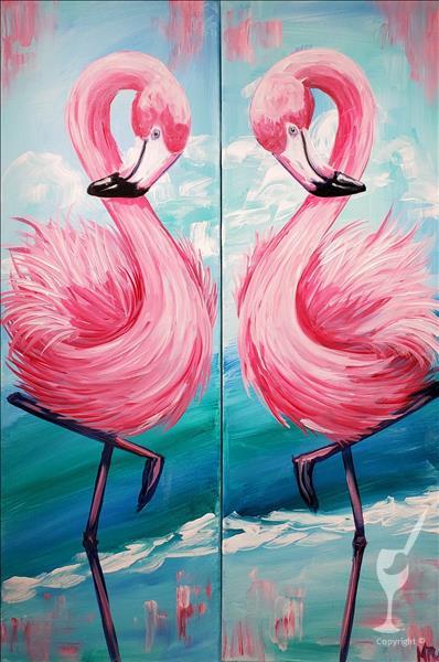 Date Night: Flirty Flamingo + Add DIY Candle