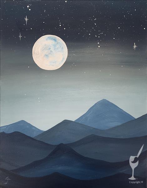 *FRIDAY HAPPY HOUR PAINTING, $29* Moon is Calling