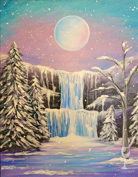 FROZEN FALLS!  ADD A DIY CANDLE OR FAIRY LIGHTS!
