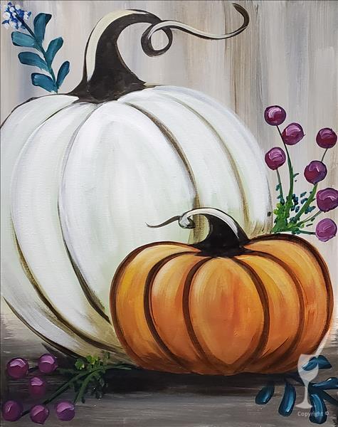 Berry Pumpkins | Canvas or Wood