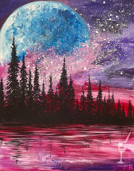 How to Paint A Stellar View-"Wine"-Down Wednesday! 18+