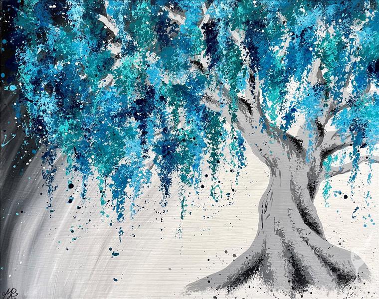How to Paint Teal Tree Dream - Free Drink