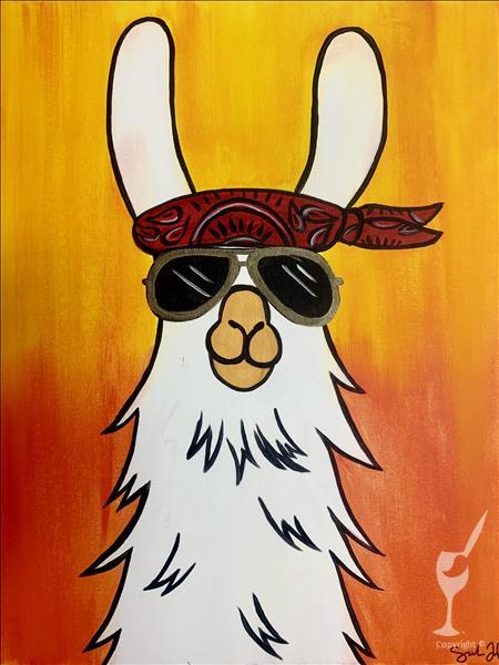 How to Paint KIDS CAMP: NEW! Biker Llama (Ages 7+)