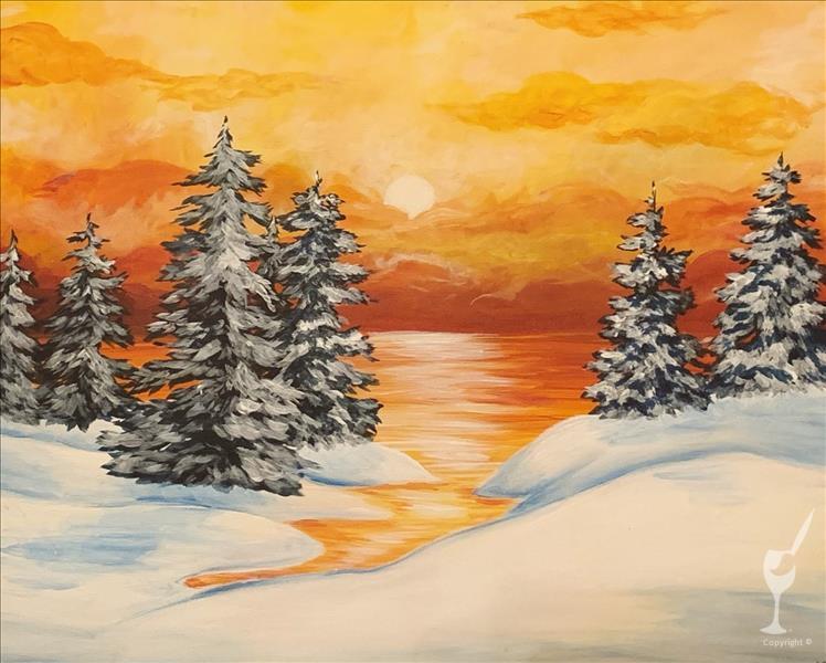 Coffee and Canvas - Golden Winter - Add a candle
