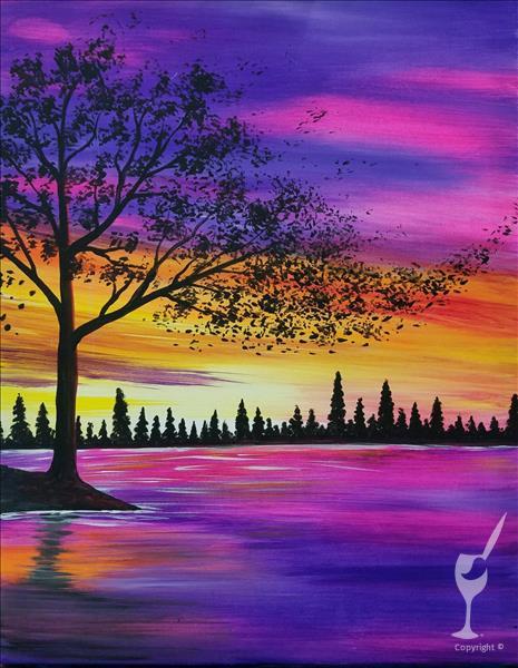 How to Paint Evening Glow *Free Drink Friday*