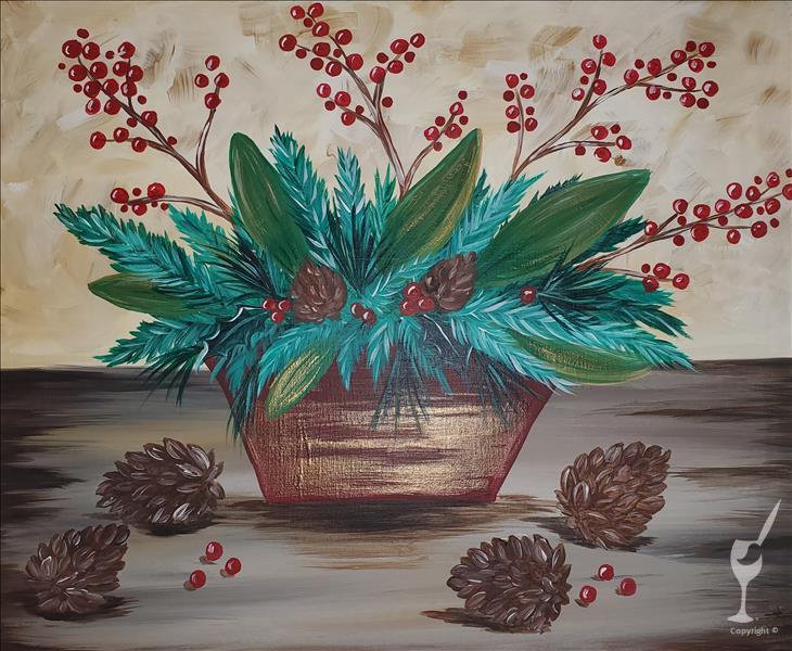Coffee & Canvas Winterberry Bouquet