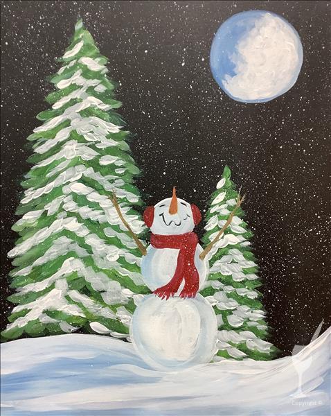 How to Paint FAMILY FUN: Winter Moon (Ages 6 and up)