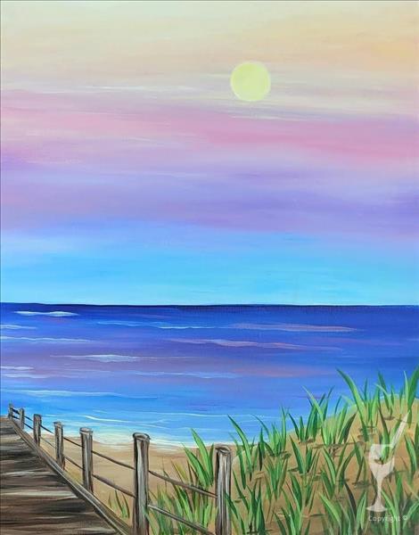 How to Paint NEW! Boardwalk at Sunset Single