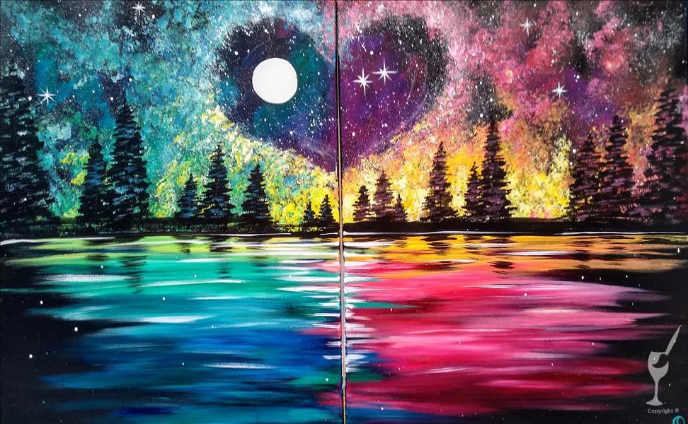 DATE NIGHT! Cosmic Love - Set ($10 OFF) - Monday, February 12, 2024 -  Painting with a Twist Houston, TX - Cypress