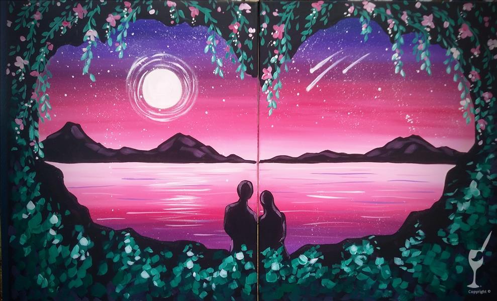 Star Gazing, set - couples can paint together