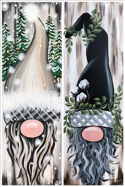 Rustic Winter Gnomes- Paint as a set or solo!