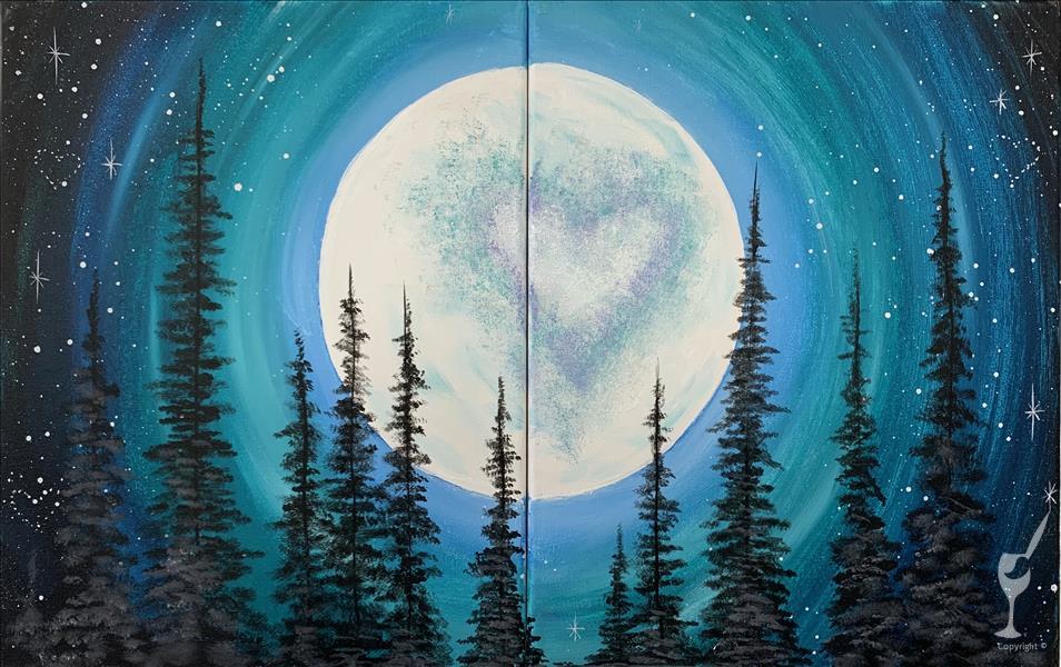 Lovers Moon - Set or Single Canvas!