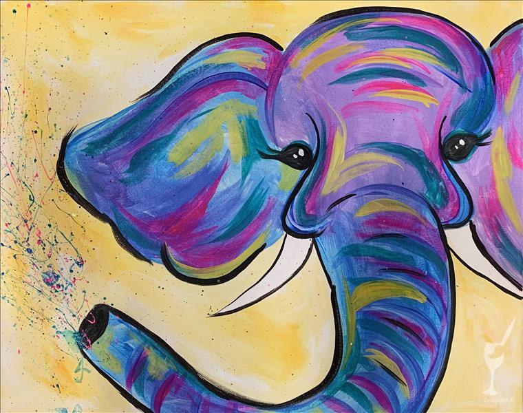Colorful Elephant - *ALL AGES* *BLACKLIGHT*