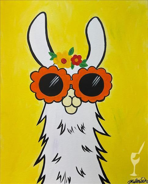 How to Paint KIDS CAMP: NEW! Summer Llama (Ages 7+)