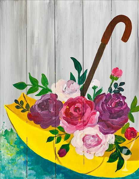 How to Paint April Showers and Flowers