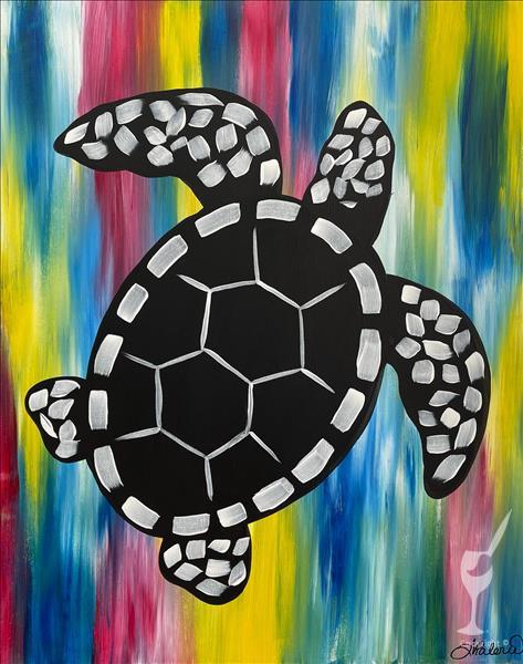**NEW ART**   Rainbow Sea Animals - Turtle