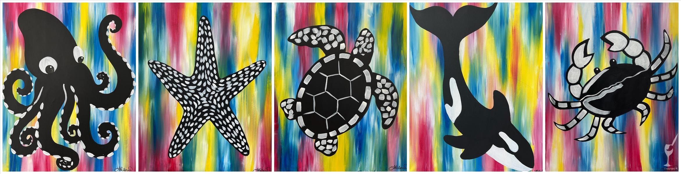 How to Paint Kids Camp with Sea Life