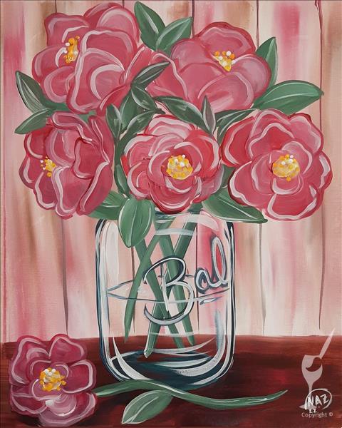 PRETTY in PEONIES- Evening Art Party