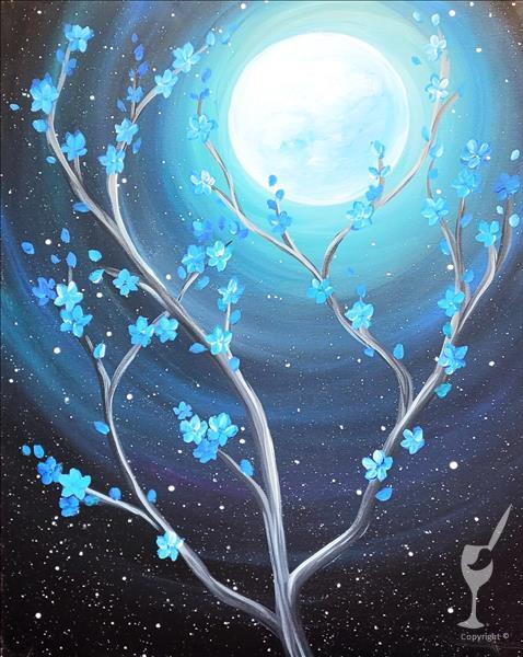 Open Class - Moonlit Cherry Blossoms - ALL AGES!