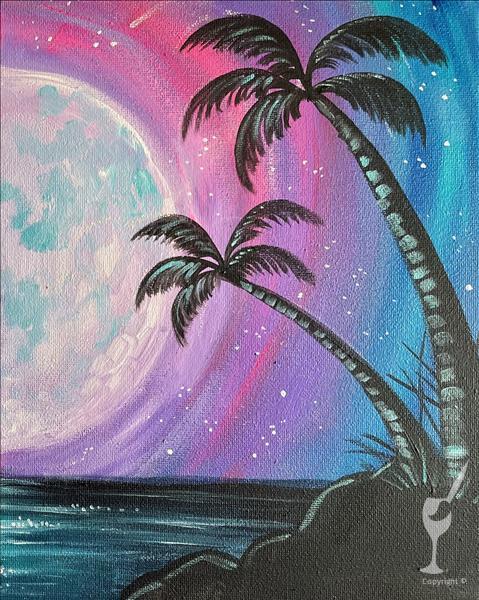 *FRIDAY HAPPY HOUR PAINTING $29* Lunar Palms