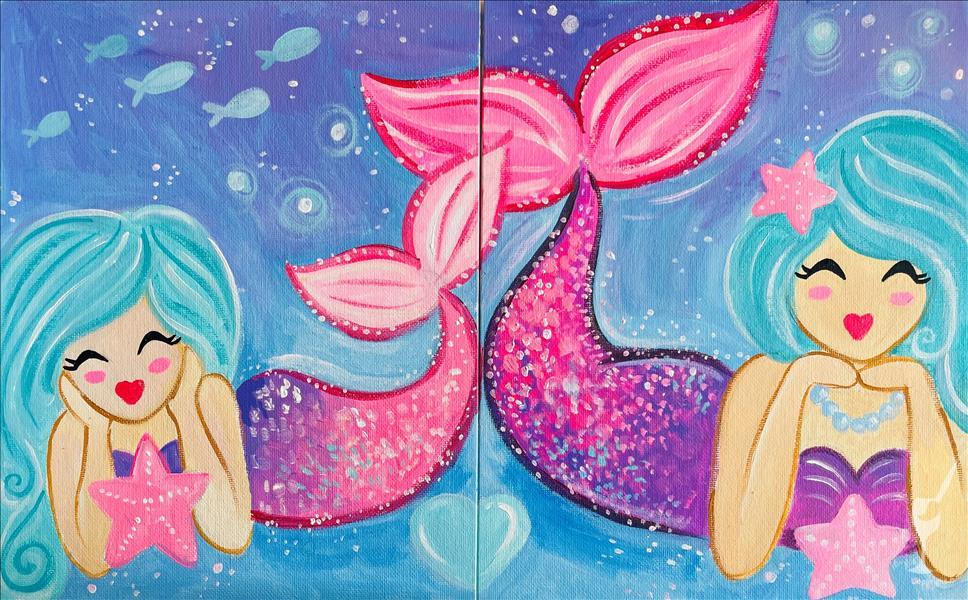 How to Paint Sunday Funday All Ages Event! Mom & Me Mermaids