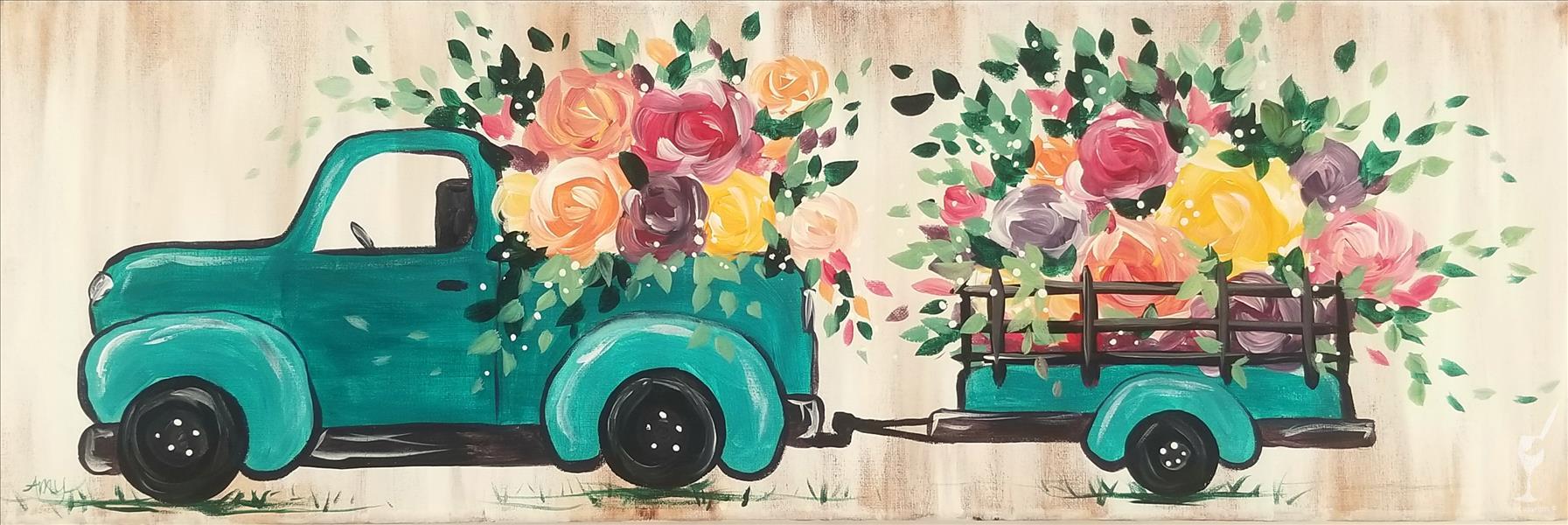 Vintage Floral Truck | Upgrade with DIY Candle
