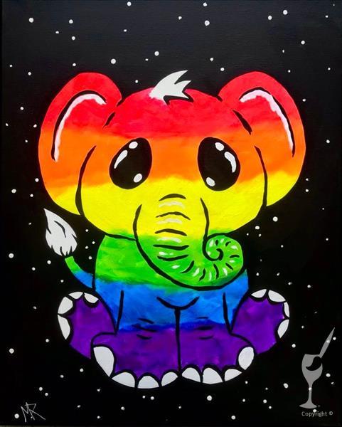 Rainbow Elephant/Family Day - Blacklight Glow