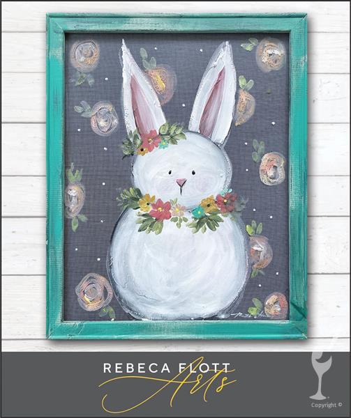 TEXTURE ART - Spring Bunny **Paint on a Screen**
