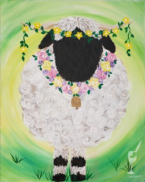 Fluffy Floral Sheep