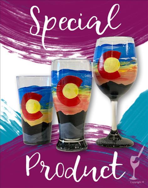 Colorado Sunset Glassware Set | Your Choice!