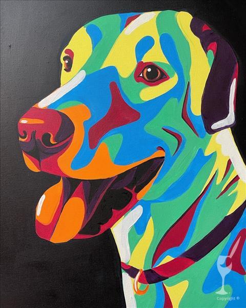 Paint Your Pet Pop Art! Makes a GREAT GIFT!