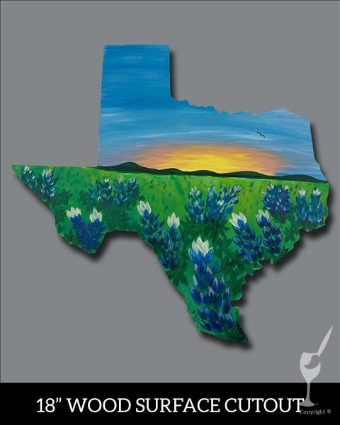 Texas Spring - Bluebonnets Cutout