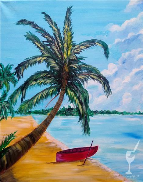 How to Paint Thirsty Thursday *Beach Paradise