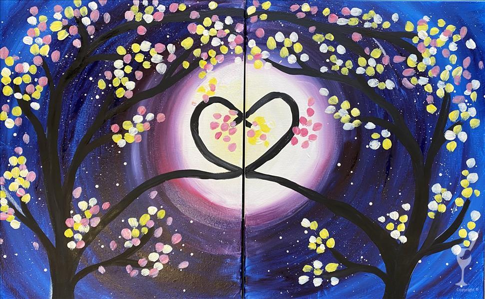 How to Paint Mommy or Daddy & Me Starry Love Trees
