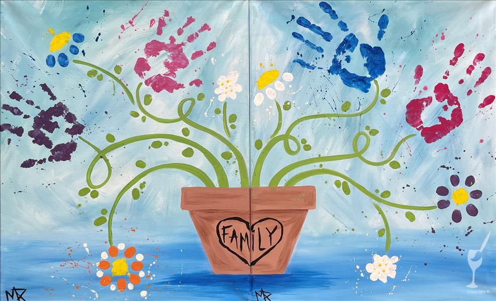 How to Paint FAMILY DAY! BLOOMING FAMILY SET OR SINGLE