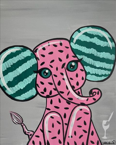 ALL AGES CLASS ($35) Watermelon Elephant