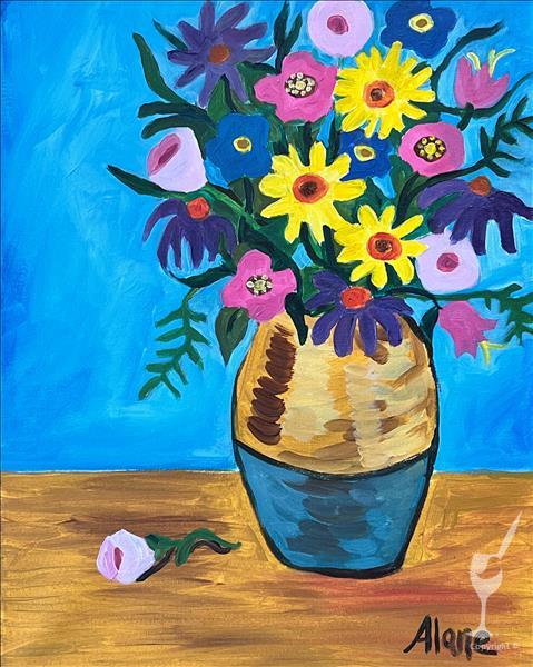 Artful Wildflowers- ages 7+