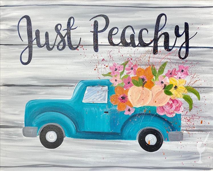 Just Peachy (Canvas or Wood Plank Board)