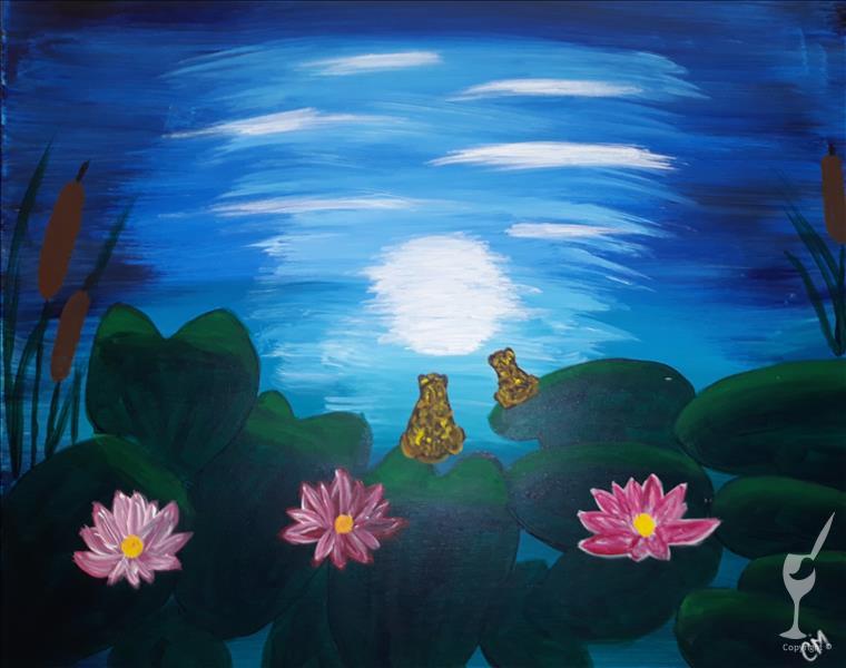 Frogs by the Moonlit Pond *New Art Alert
