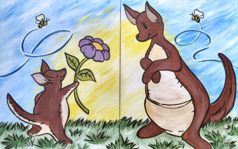 Kangaroo and Roo - Set* Ages 7&Up* Pre-Drawn On