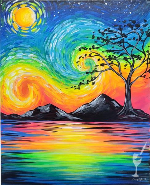 How to Paint Bright Starry Night in BLACKLIGHT