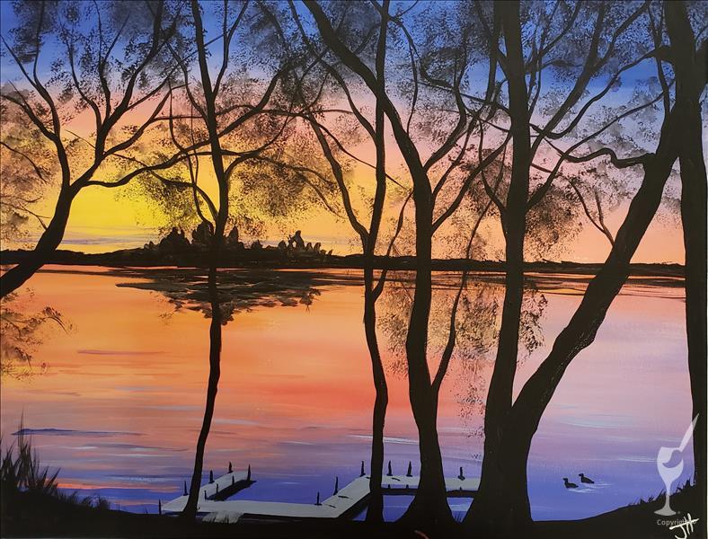 How to Paint Serene Lake
