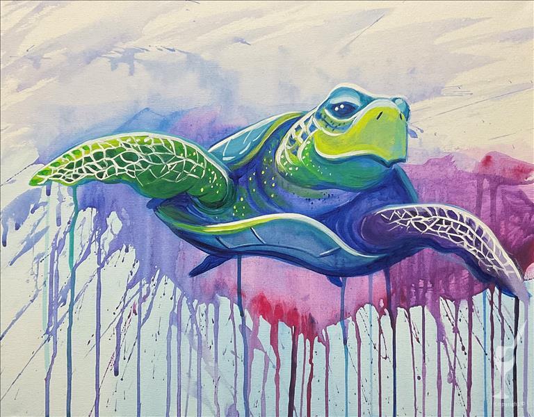 Colorful Sea Turtle