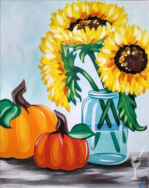 How to Paint Bright Autumn Bouquet - In Studio Event